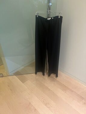 Vince Black Wide-Leg Trousers